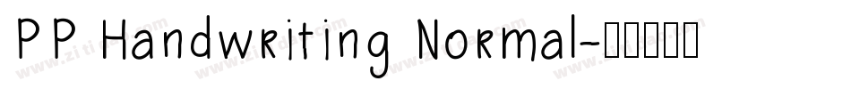 PP Handwriting Normal字体转换